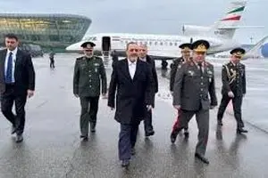 وزیر دفاع ایران وارد باکو شد
