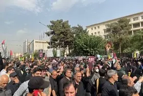 پیکر اسماعیل هنیه با حضور گسترده مردم تشییع شد
