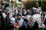 تصاویری از تجمع مردم تهران در میدان فلسطین + ببینید 