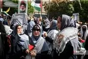 تصاویری از تجمع مردم تهران در میدان فلسطین + ببینید 