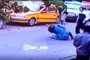 کتک زدن یک خانم در ساری مردم را شوک زده کرد/ مرد وحشی بازداشت شد/ فیلم و عکس