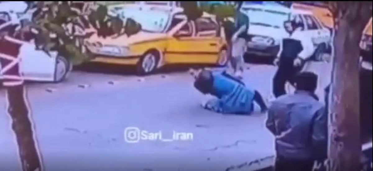 کتک زدن یک خانم در ساری مردم را شوک زده کرد/ مرد وحشی بازداشت شد/ فیلم و عکس