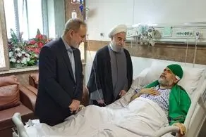 عیادت حسن روحانی از علوی 