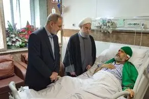 عیادت حسن روحانی از علوی 