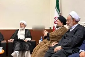 مهدی کروبی با سیدحسن خمینی دیدار کرد