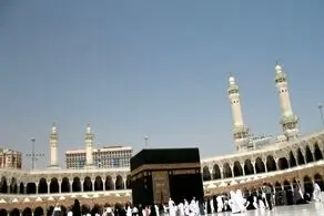 فیلم زیبا و پربازدید از بارش برف در خانه خدا+ببینید