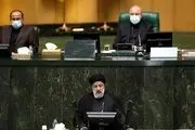 برای دفاع از فاطمی امین رئیسی به مجلس آمد