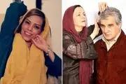 عکس‌های جنجالی| سر پیری و معرکه‌گیری بازیگر معروف سینمای ایران با زن جدید و جوانش!/ مهدی هاشمی چرا این کار را کرد؟