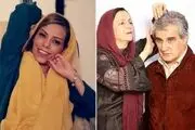 عکس‌های جنجالی| سر پیری و معرکه‌گیری بازیگر معروف سینمای ایران با زن جدید و جوانش!/ مهدی هاشمی چرا این کار را کرد؟