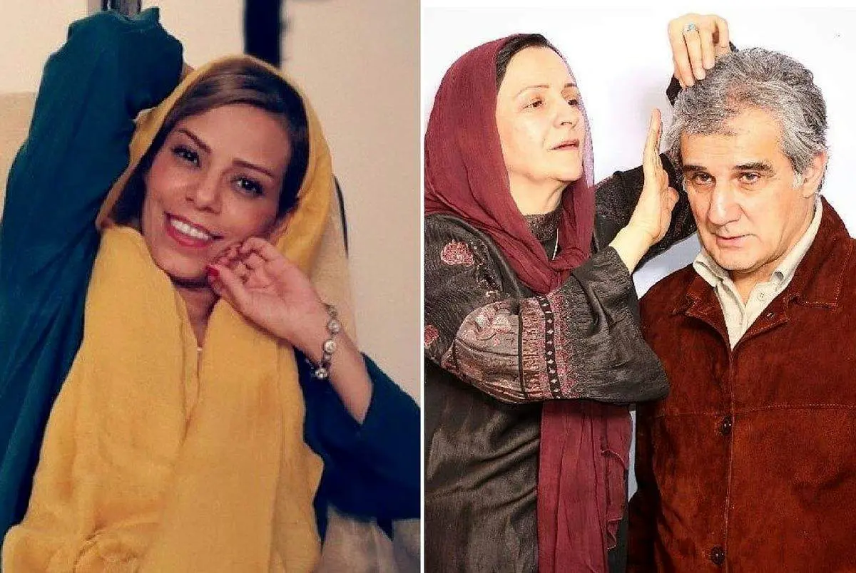 عکس‌های جنجالی| سر پیری و معرکه‌گیری بازیگر معروف سینمای ایران با زن جدید و جوانش!/ مهدی هاشمی چرا این کار را کرد؟