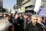 حضور قالیباف در راهپیمایی یوم‌الله ۱۳ آبان + عکس 