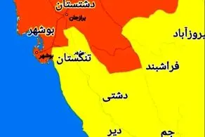 آلوده ترین شهرهای کرونایی استان بوشهر از 11 فروردین 1400