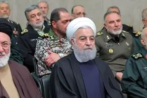 حضور حسن روحانی در دیدار مسئولان و کارگزاران نظام با رهبرانقلاب