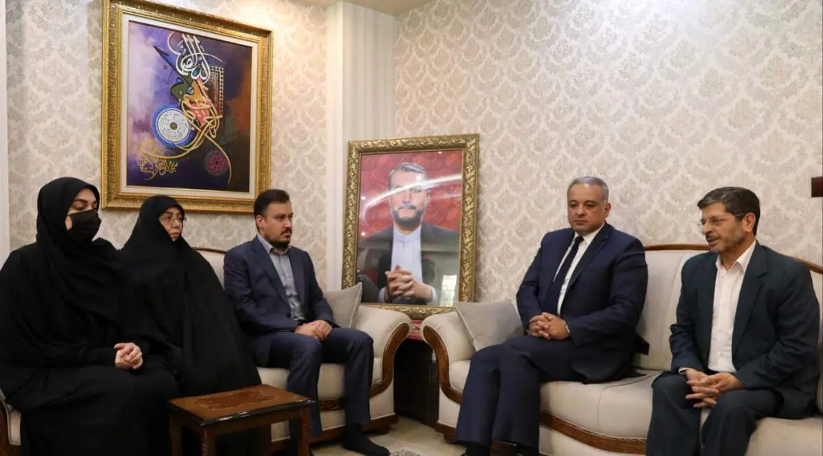 وزیر فرهنگ لبنان به منزل حسین امیرعبداللهیان رفت + عکس