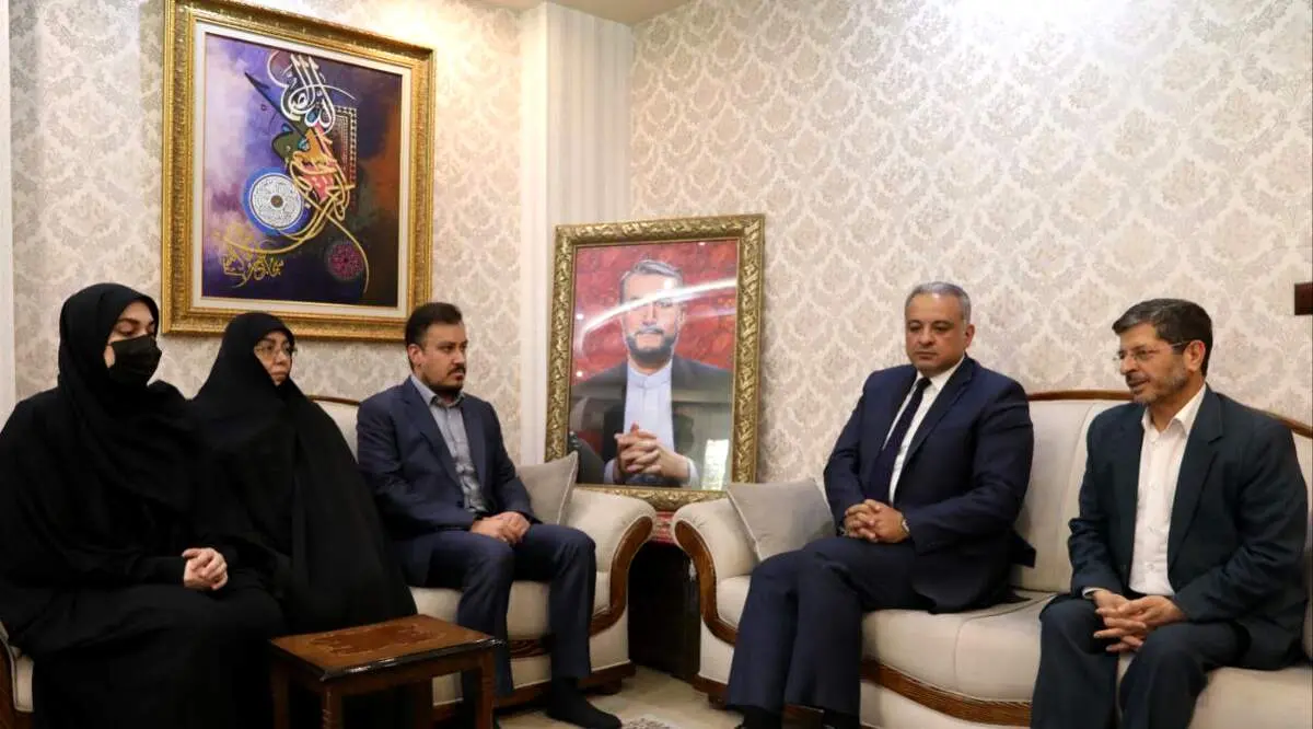 وزیر فرهنگ لبنان به منزل حسین امیرعبداللهیان رفت + عکس 