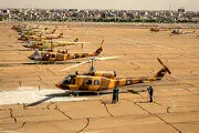 خلبان هوانیروز به افتخار پدرش دور افتخار زد