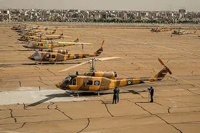 خلبان هوانیروز به افتخار پدرش دور افتخار زد