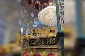 لحظه وقوع زلزله در حرم حضرت زینب +فیلم
