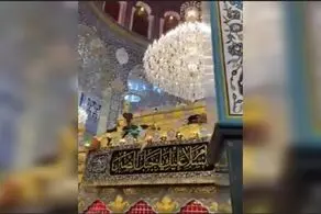 لحظه وقوع زلزله در حرم حضرت زینب +فیلم