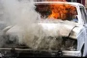 خودرو حامل قاچاق سوخت در کرمان جزغاله شد + عکس 