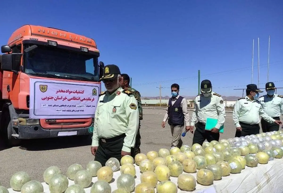 ناکامی در عبور ۲ تن و ۲۰۰ کیلوگرم تریاک از خراسان جنوبی