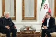 دیدار رئیس هیات حشد الشعبی عراق با وزیر امور خارجه 