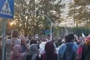 ویدوی دیده نشده از اعتراضات دیروز بلوار کشاورز