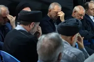 حضور پزشکیان در مراسم گرامیداشت شهید خطیب
