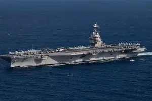 مستراح ناو جرالد فورد خراب شد!/ فیلم