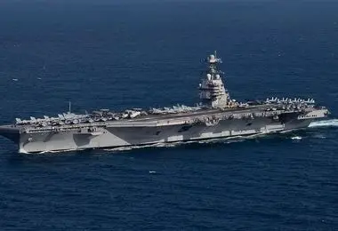 مستراح ناو جرالد فورد خراب شد!/ فیلم