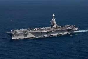 مستراح ناو جرالد فورد خراب شد!/ فیلم