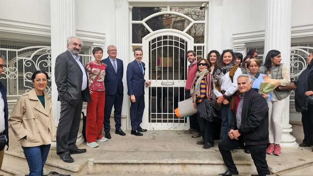 بازگشایی سفارت اسپانیا در تهران با حضور سفیر مادرید + عکس 