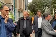 حسن روحانی در مراسم ترحیم همسر رئیس دیوان عالی کشور + ببینید 