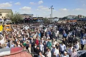 مراسم ترحیم صابر کاظمی در آق‌قلا برگزار شد