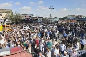 مراسم ترحیم صابر کاظمی در آق‌قلا برگزار شد