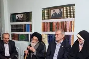 پزشکیان به منزل پدری آیت‌الله آل‌هاشم رفت