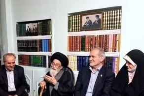 پزشکیان به منزل پدری آیت‌الله آل‌هاشم رفت