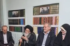 پزشکیان به منزل پدری آیت‌الله آل‌هاشم رفت