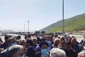 رئیسی به پایانه مرزی رفت 