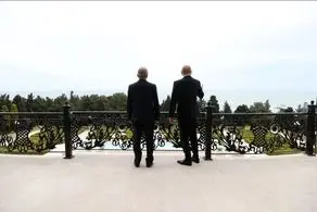 دیدار پزشکیان و علی‌اف با چشم اندازی از ساحل خزر 