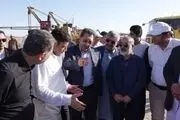 بازدید وزیر صمت از خط انتقال آب دریای عمان به سیستان و بلوچستان