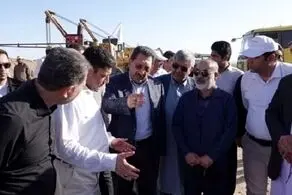 بازدید وزیر صمت از خط انتقال آب دریای عمان به سیستان و بلوچستان