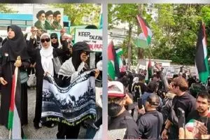 شعار «مرگ بر اسرائیل» و «مرگ بر آمریکا» در تایلند + عکس 