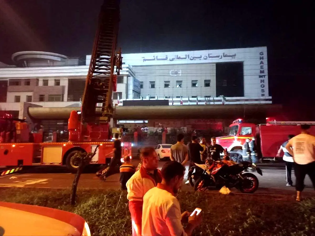 اتهام قتل در حادثه آتش‌سوزی بیمارستان رشت