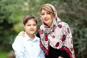عکس احساسی پریچهر قنبری با پسر  شهاب حسینی/ عکس