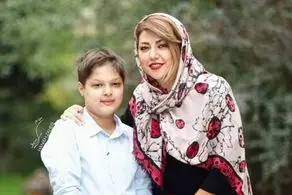 عکس احساسی پریچهر قنبری با پسر  شهاب حسینی/ عکس