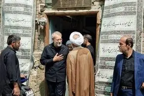 لاریجانی ظهر عاشورا به دفتر کدامیک از مراجع تقلید رفت؟/ عکس
