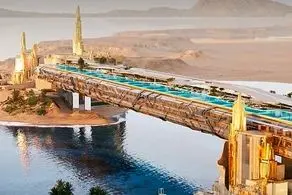 بن سلمان ساخت بزرگ‌ترین استخر معلق جهان را آغاز کرد + ببینید 