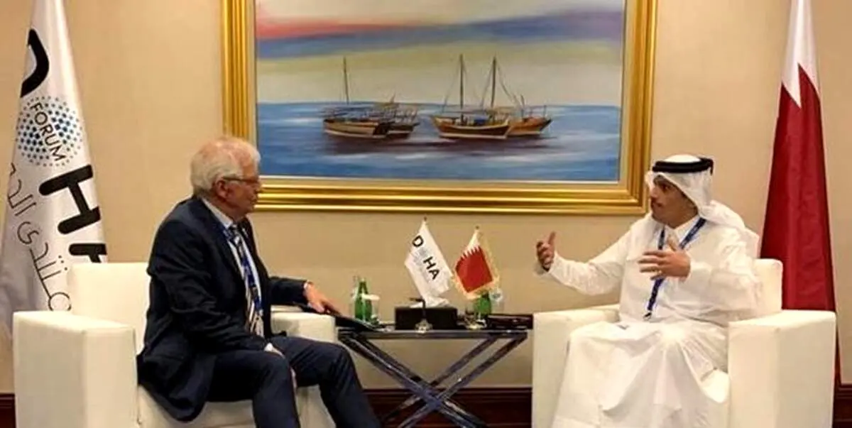 رایزنی وزیر خارجه قطر با بورل درباره برجام