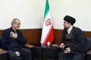 دیدار رئیس جمهور با آیت الله سید حسن خمینی